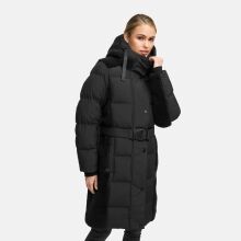 Navahoo Funkelteddy Damen Winter Steppmantel Parka  Schwarz-Größe S - Gr. 36