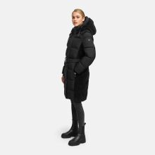 Navahoo Funkelteddy Damen Winter Steppmantel Parka  Schwarz-Größe S - Gr. 36