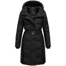 Navahoo Funkelteddy Damen Winter Steppmantel Parka  Schwarz-Größe S - Gr. 36