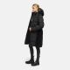 Navahoo Funkelteddy Damen Winter Steppmantel Parka  Schwarz-Größe S - Gr. 36