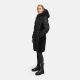 Navahoo Funkelteddy Damen Winter Steppmantel Parka  Schwarz-Größe S - Gr. 36