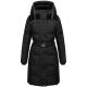 Navahoo Funkelteddy Damen Winter Steppmantel Parka  Schwarz-Größe S - Gr. 36