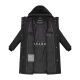 Navahoo Funkelteddy Damen Winter Steppmantel Parka  Schwarz-Größe S - Gr. 36