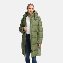 Navahoo Funkelteddy Damen Winter Steppmantel Parka  Olive Leaf-Größe S - Gr. 36