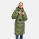 Navahoo Funkelteddy Damen Winter Steppmantel Parka  Olive Leaf-Größe S - Gr. 36