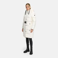 Navahoo Funkelteddy Damen Winter Steppmantel Parka  Offwhite-Größe XS - Gr. 34