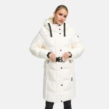 Navahoo Funkelteddy Damen Winter Steppmantel Parka  Offwhite-Größe XS - Gr. 34