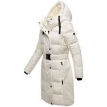 Navahoo Funkelteddy Damen Winter Steppmantel Parka  Offwhite-Größe XS - Gr. 34