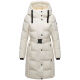 Navahoo Funkelteddy Damen Winter Steppmantel Parka  Offwhite-Größe XS - Gr. 34