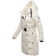 Navahoo Funkelteddy Damen Winter Steppmantel Parka  Offwhite-Größe XS - Gr. 34