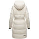 Navahoo Funkelteddy Damen Winter Steppmantel Parka  Offwhite-Größe XS - Gr. 34