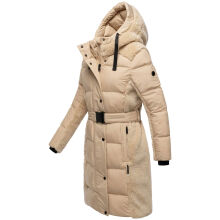 Navahoo Funkelteddy Damen Winter Steppmantel Parka  Beige -Größe XS - Gr. 34