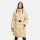 Navahoo Funkelteddy Damen Winter Steppmantel Parka  Beige -Größe XS - Gr. 34