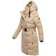 Navahoo Funkelteddy Damen Winter Steppmantel Parka  Beige -Größe XS - Gr. 34