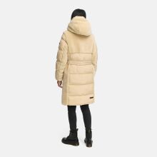 Navahoo Funkelteddy Damen Winter Steppmantel Parka  Beige -Größe S - Gr. 36