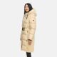Navahoo Funkelteddy Damen Winter Steppmantel Parka  Beige -Größe S - Gr. 36