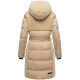 Navahoo Funkelteddy Damen Winter Steppmantel Parka  Beige -Größe S - Gr. 36