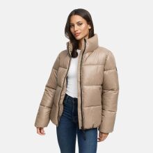 Marikoo Hazalee Damen Winter Herbst Stepp Jacke  Taupe Grey Größe S - Gr. 36