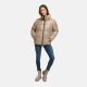 Marikoo Hazalee Damen Winter Herbst Stepp Jacke  Taupe Grey Größe S - Gr. 36