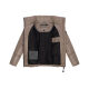 Marikoo Hazalee Damen Winter Herbst Stepp Jacke  Taupe Grey Größe S - Gr. 36