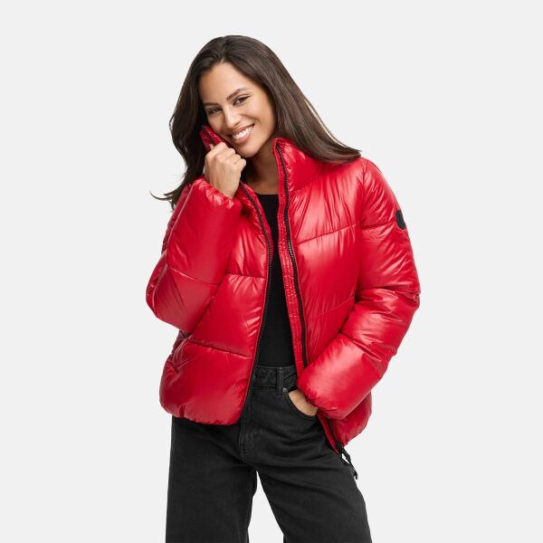 Marikoo Hazalee Damen Winter Herbst Stepp Jacke  Deep Red Größe XXL - Gr. 44
