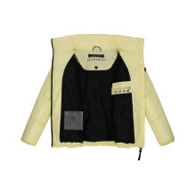 Marikoo Hazalee Damen Winter Herbst Stepp Jacke  Pastel Yellow Gr&ouml;&szlig;e L - Gr. 40