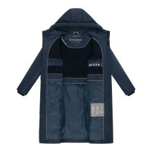 Navahoo Herbstnebel Damen Winter Steppmantel lang  Navy Gr&ouml;&szlig;e XS - Gr. 34