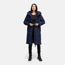 Navahoo Herbstnebel Damen Winter Steppmantel lang  Navy Gr&ouml;&szlig;e XXL - Gr. 44