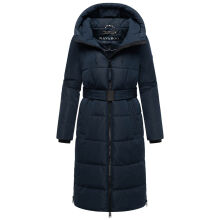 Navahoo Herbstnebel Damen Winter Steppmantel lang  Navy Gr&ouml;&szlig;e XXL - Gr. 44