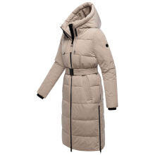 Navahoo Herbstnebel Damen Winter Steppmantel lang  Light Taupe Gr&ouml;&szlig;e M - Gr. 38