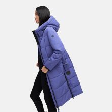 Navahoo Herbstnebel Damen Winter Steppmantel lang  Blue Violet Gr&ouml;&szlig;e XXL - Gr. 44