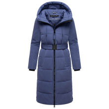 Navahoo Herbstnebel Damen Winter Steppmantel lang  Blue Violet Gr&ouml;&szlig;e XXXL - Gr. 46