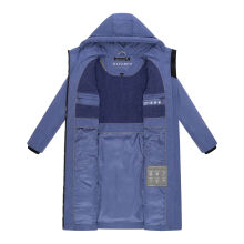 Navahoo Herbstnebel Damen Winter Steppmantel lang  Blue Violet Gr&ouml;&szlig;e XXXL - Gr. 46