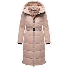 Navahoo Herbstnebel Damen Winter Steppmantel lang  Light Peach Gr&ouml;&szlig;e S - Gr. 36