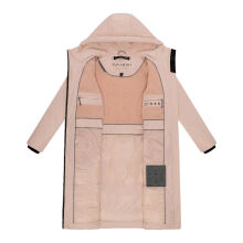 Navahoo Herbstnebel Damen Winter Steppmantel lang  Light Peach Gr&ouml;&szlig;e L - Gr. 40