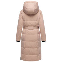 Navahoo Herbstnebel Damen Winter Steppmantel lang  Light Peach Gr&ouml;&szlig;e XL - Gr. 42