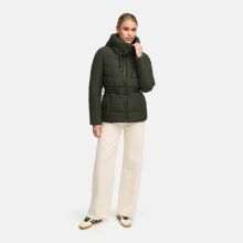 Marikoo Himee Damen Winter Herbst Steppjacke  Dark Olive  Gr&ouml;&szlig;e L - Gr. 40