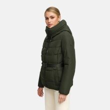 Marikoo Himee Damen Winter Herbst Steppjacke  Dark Olive  Gr&ouml;&szlig;e L - Gr. 40