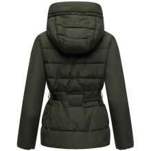 Marikoo Himee Damen Winter Herbst Steppjacke  Dark Olive  Gr&ouml;&szlig;e L - Gr. 40