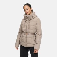Marikoo Himee Damen Winter Herbst Steppjacke  Taupe Grey Gr&ouml;&szlig;e M - Gr. 38