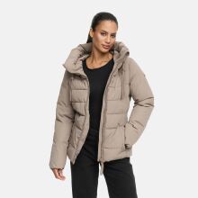 Marikoo Himee Damen Winter Herbst Steppjacke  Taupe Grey Gr&ouml;&szlig;e M - Gr. 38