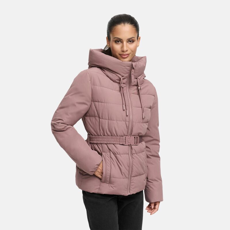 Marikoo Himee Damen Winter Herbst Steppjacke  Mauve Größe XXL - Gr. 44
