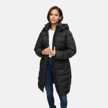 Marikoo Kaltnäschen Damen Winter Steppmantel Jacke  Schwarz-Größe M - Gr. 38