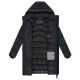 Marikoo Kaltnäschen Damen Winter Steppmantel Jacke  Schwarz-Größe M - Gr. 38