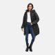Marikoo Kaltnäschen Damen Winter Steppmantel Jacke  Schwarz-Größe L - Gr. 40