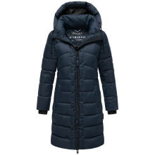 Marikoo Kaltnäschen Damen Winter Steppmantel Jacke  Navy-Größe S - Gr. 36