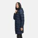 Marikoo Kaltnäschen Damen Winter Steppmantel Jacke  Navy-Größe S - Gr. 36