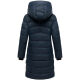 Marikoo Kaltnäschen Damen Winter Steppmantel Jacke  Navy-Größe S - Gr. 36