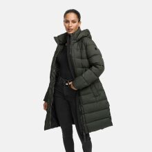 Marikoo Kaltnäschen Damen Winter Steppmantel Jacke  Dark Olive-Größe S - Gr. 36