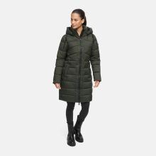Marikoo Kaltnäschen Damen Winter Steppmantel Jacke  Dark Olive-Größe S - Gr. 36
